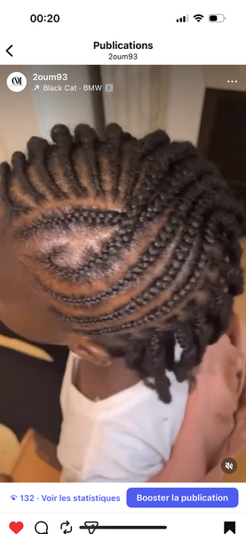 Oum’s natural  hair