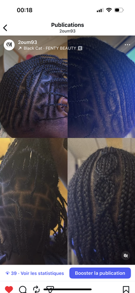 Oum’s natural  hair
