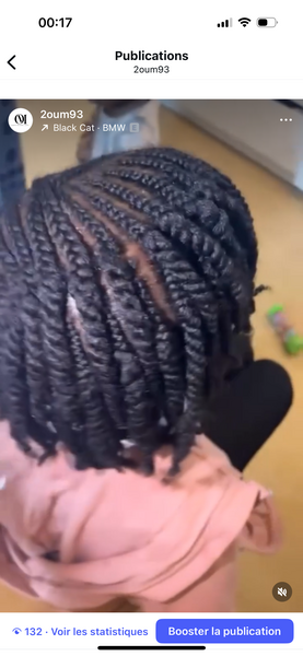 Oum’s natural  hair
