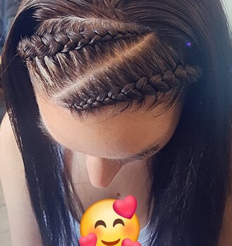 2 nattes collées (cornrows) femme