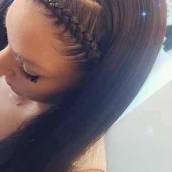 2 nattes collées (cornrows) femme