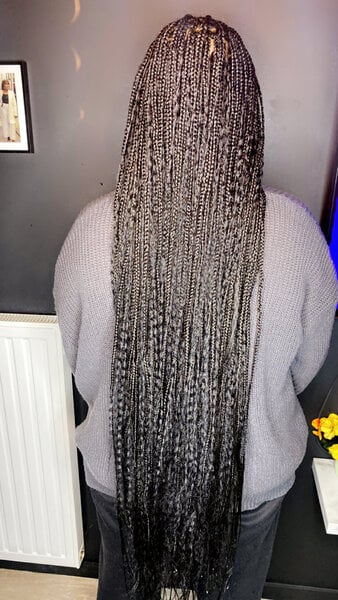 Boho knotless braids 