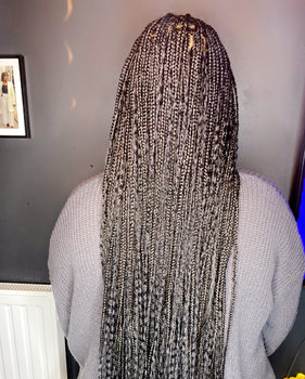 Boho knotless braids 