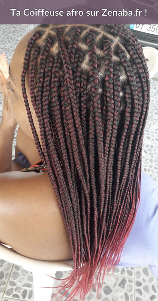 Box braids bas du dos