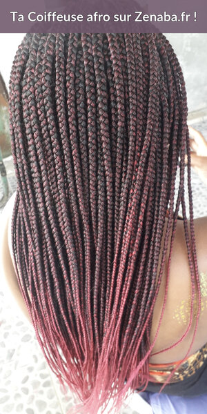Box braids bas du dos