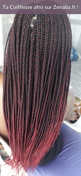 Box braids bas du dos