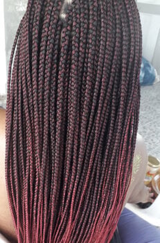 Box braids bas du dos