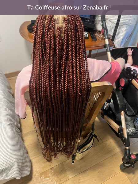 Box braids longues épaisseur moyenne