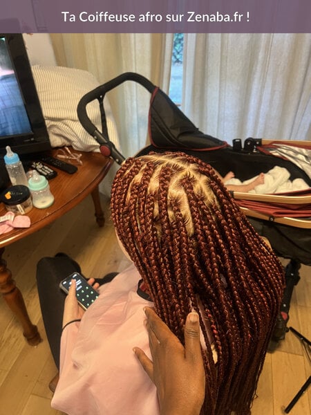Box braids longues épaisseur moyenne