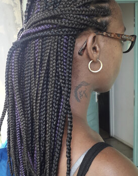 Box Braids mi-dos (moyen) FEMME