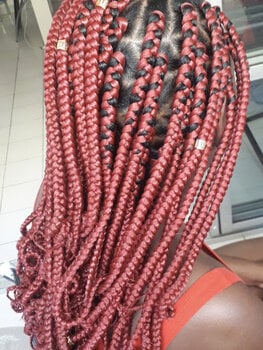 Box Braids mi-dos (moyen) FEMME