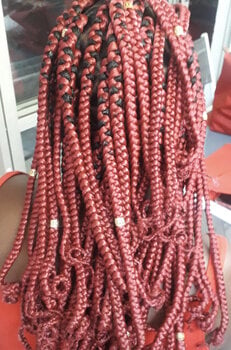 Box Braids mi-dos (moyen) FEMME