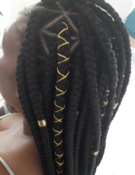 Box Braids mi-dos (moyen) FEMME