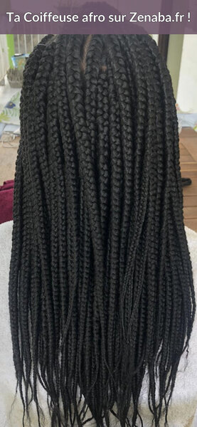 Box Braids mi-dos (moyen) FEMME