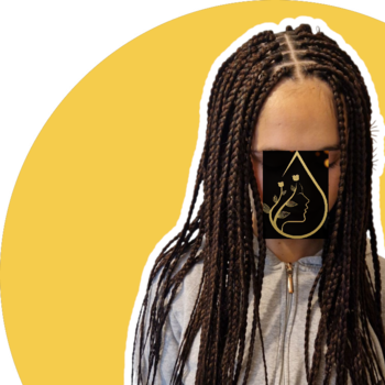 Box braids mi-long