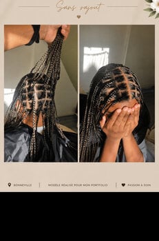 Braid sur cheveux mi long