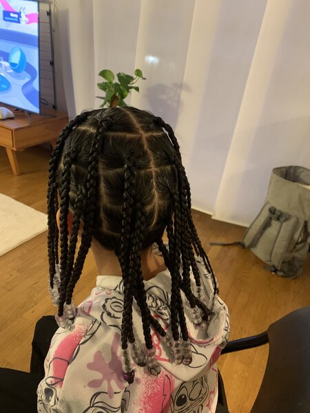 Braids avec perles