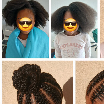 Braids bun