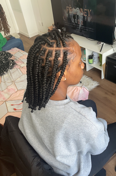 Braids effet carrée 