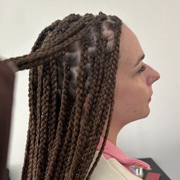 Braids sur cheveux lisse 