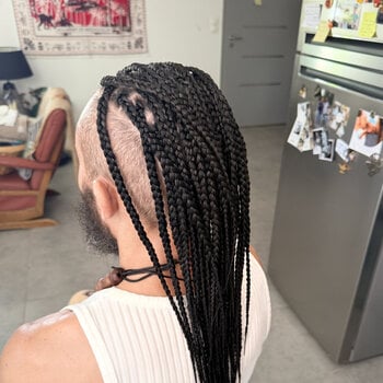 Braids sur cheveux métissés homme