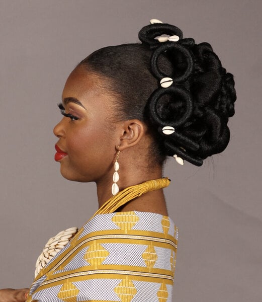 Chignon afro
