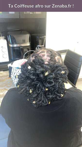 Chignon pétales sur locks