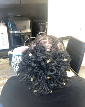 Chignon pétales sur locks