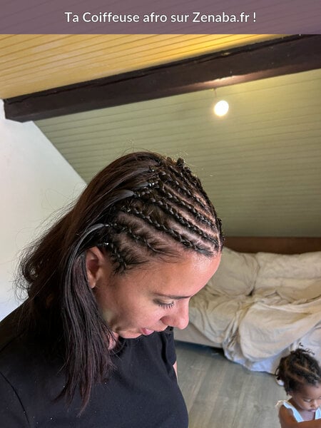 Coiffure demie tête