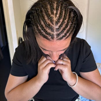 Coiffure demie tête