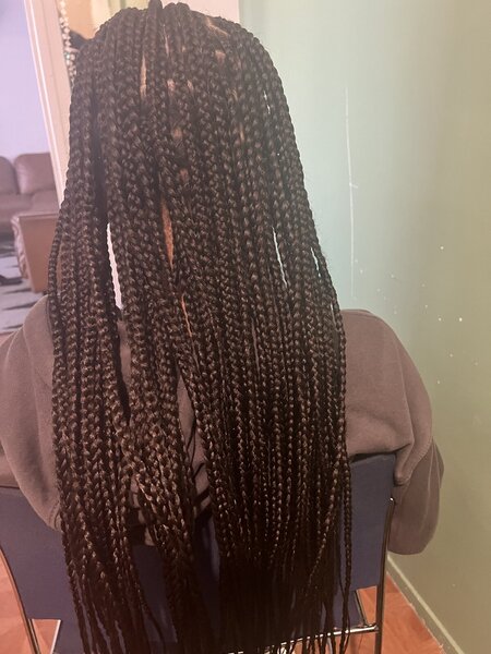 Coiffure natte collée rasta 