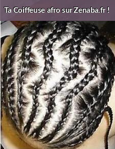 Coiffure tresses collées