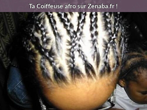 Coiffure tresses collées