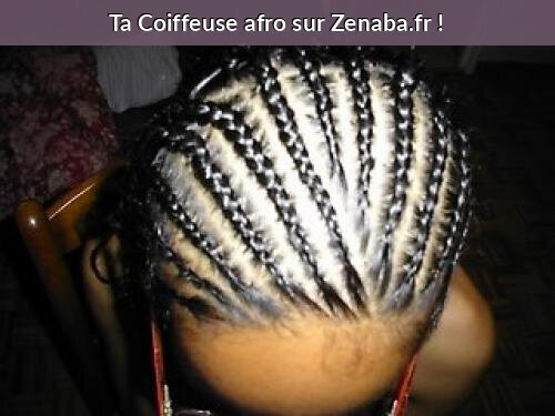 Coiffure tresses collées