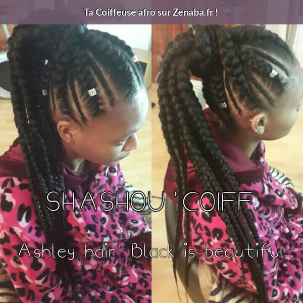 Cornrows bun 