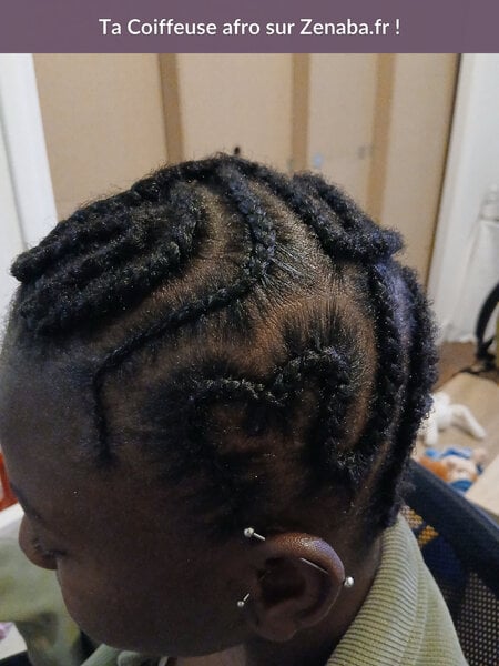 Cornrows-nattes collées
