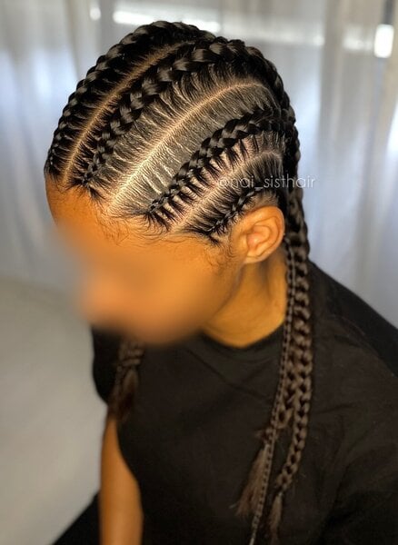 Tresses simples réalisée par Jannou