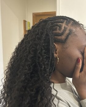Crochets braids avec nattes collées