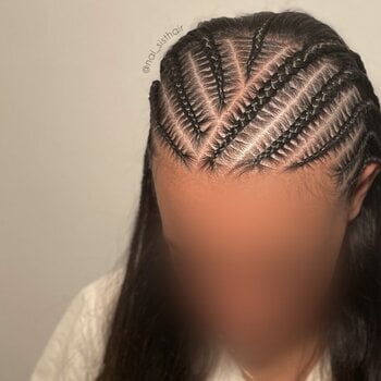 Demi tête et braids