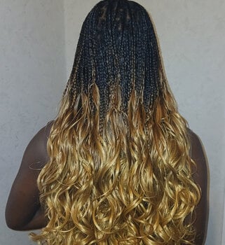 French curl braids