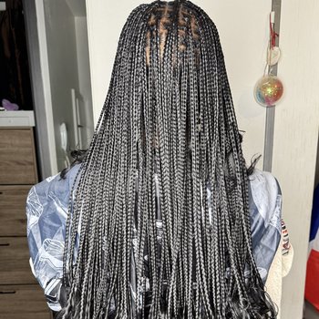 French curls braids 