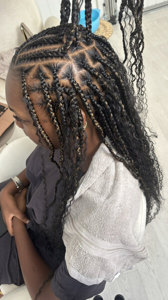 Fulani Braids avec motifs