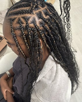 Fulani Braids avec motifs