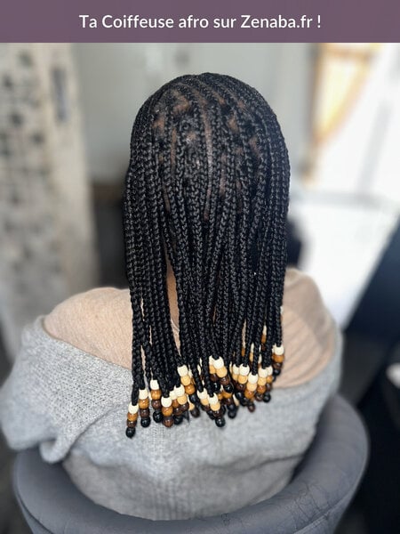Fulani braids avec perle