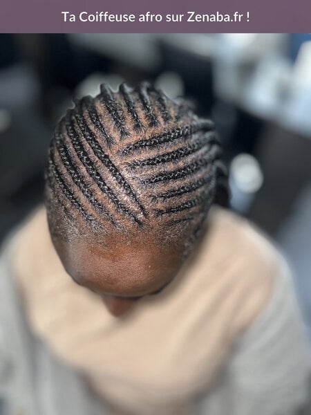Fulani braids avec perle