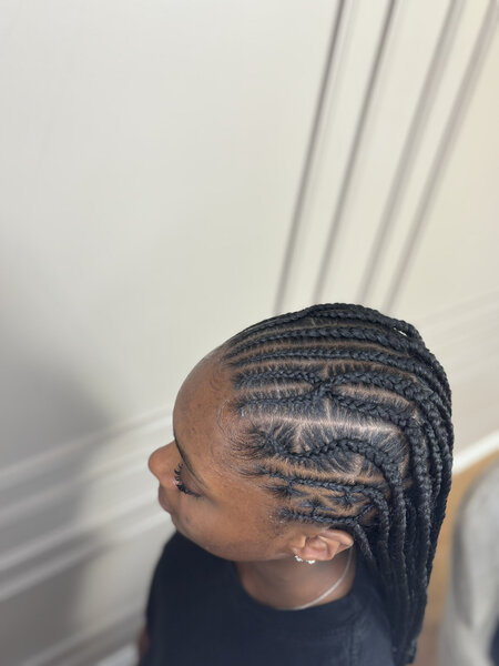 Fulani braids - sur cheveux 4C