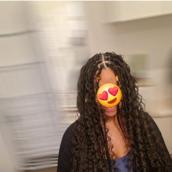 Goddess braid sur cheveux de type afro-métissé.