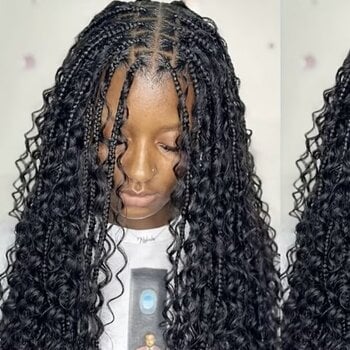 Goddess braids