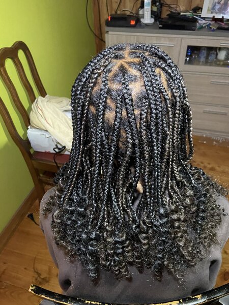 Knoless braids