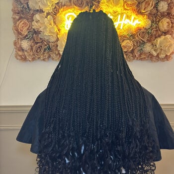 Knotless bas du dos avec boucle sur les pointes
